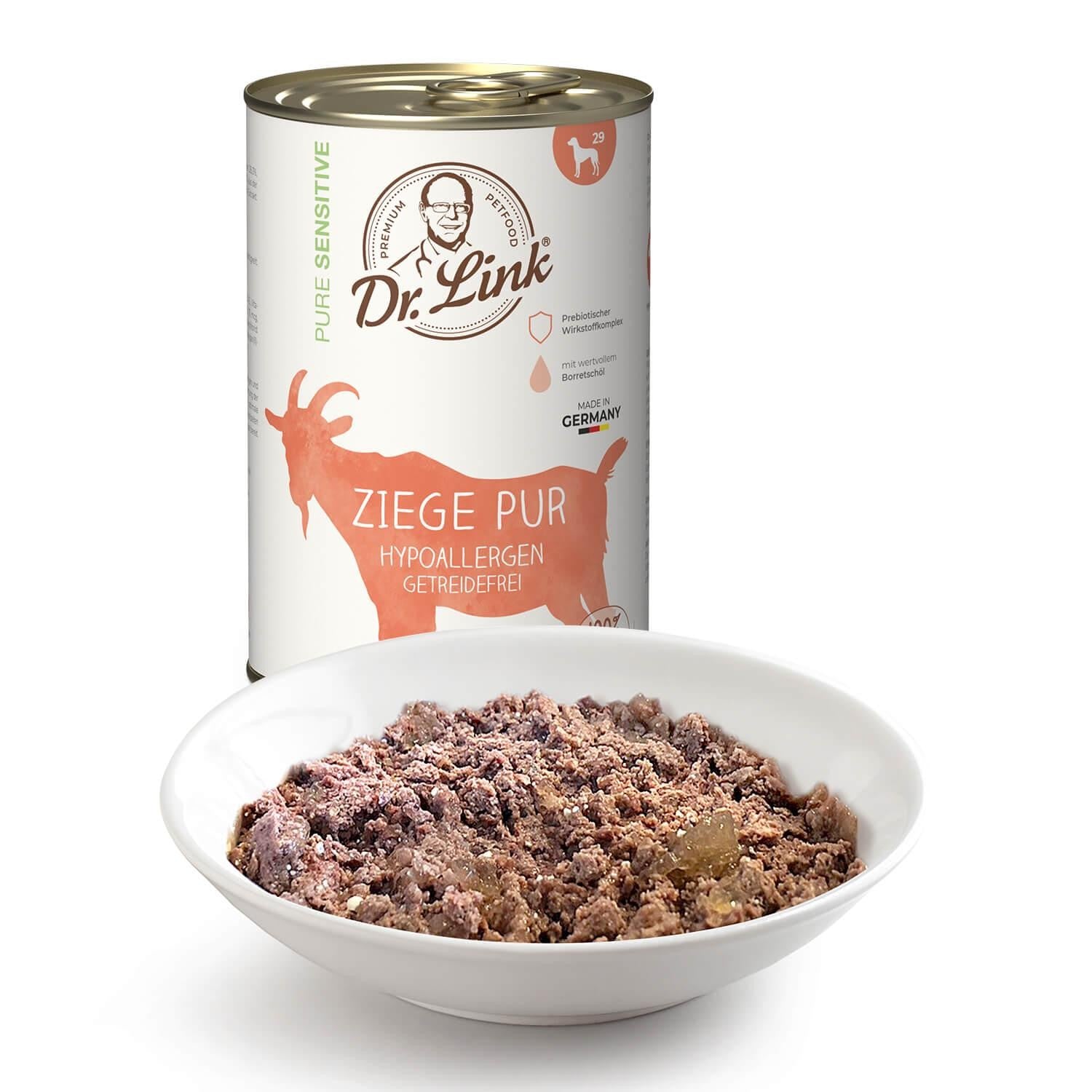 Comprar lata de comida cocinada de cabra para perro