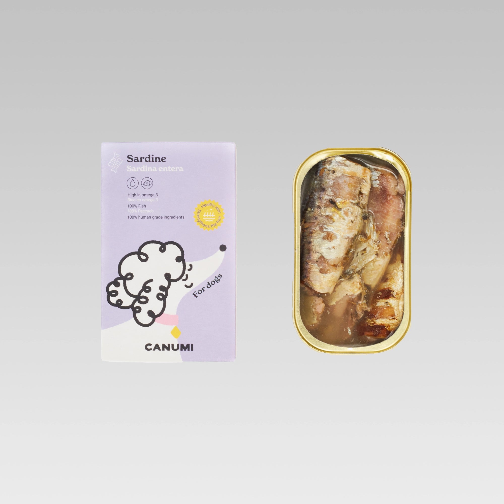 Sardinas para perro