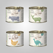 Pack de 4 latas de comida húmeda monoproteicas natural para gato