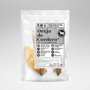 Snack natural orejas de cordero deshidratadas para perro