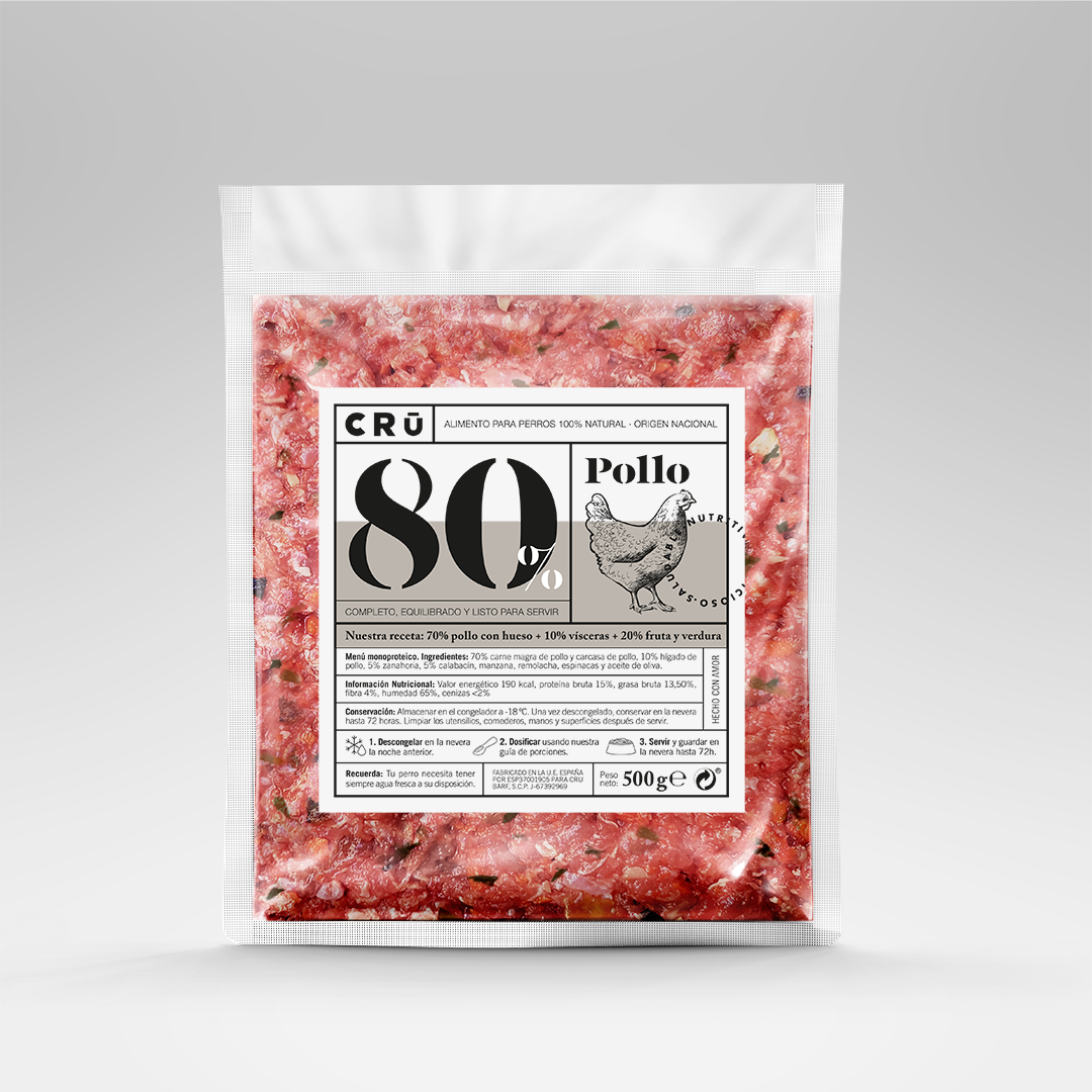 Menú degustación barf para perro