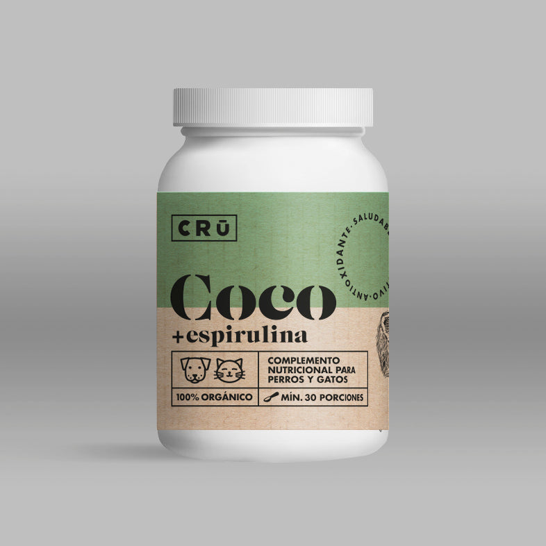 Suplemento de coco y espirulina