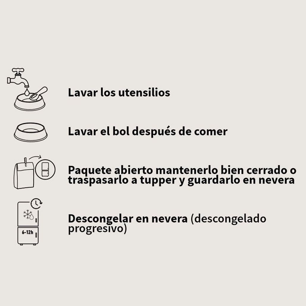 como manejar alimento crudo