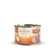 Lata de comida cocinada de pavo para perro