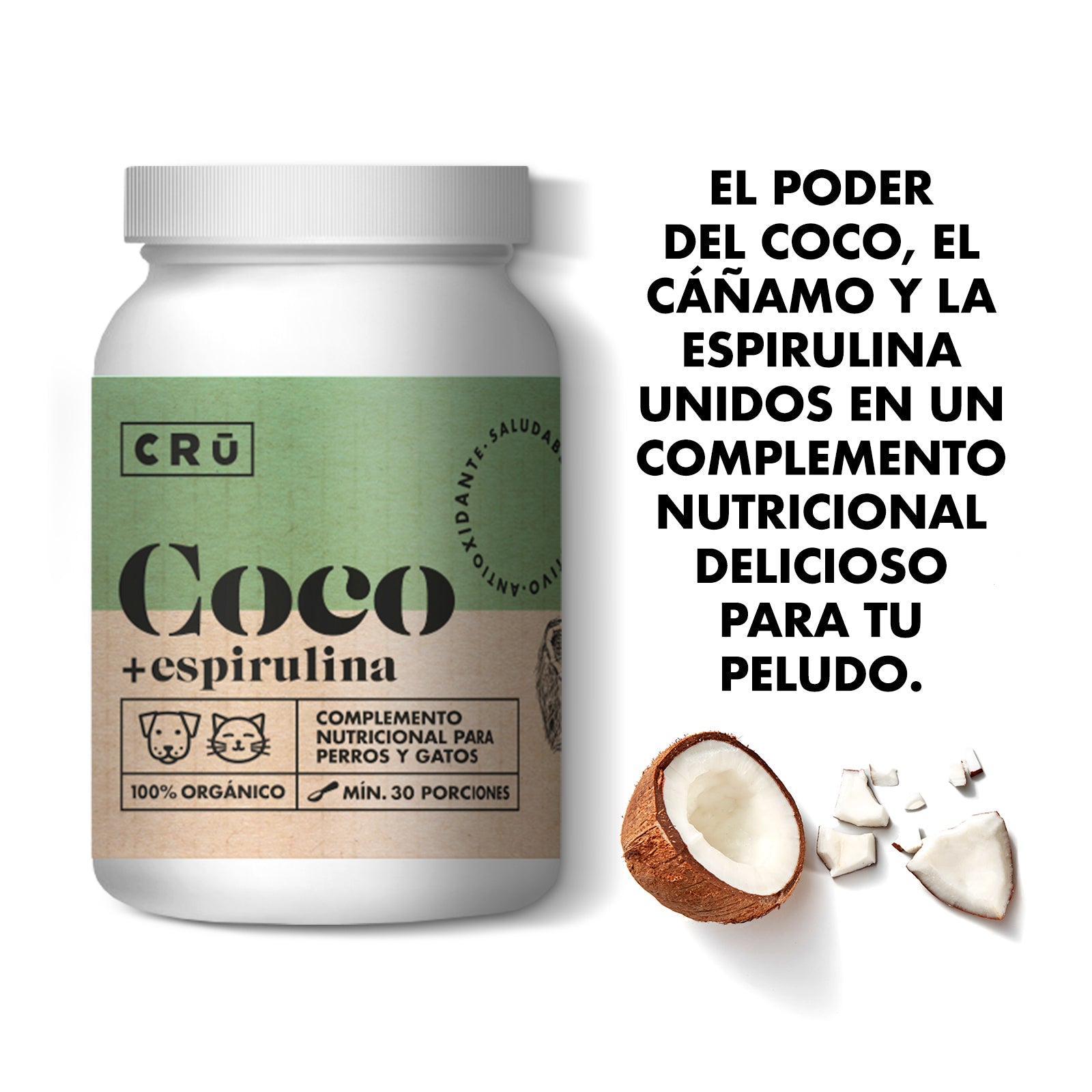 Suplemento de Coco y Espirulina