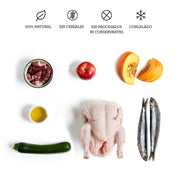 Menú BARF Pavo y Boquerón para perro - 500g