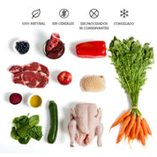 Menú BARF Ternera y Pollo para perro - 500g