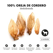 Dehydrated Lamb Ears - 100% Natural dog Snack