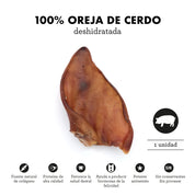 Dehydrated Pig Ear - 100% Natural dog Snack