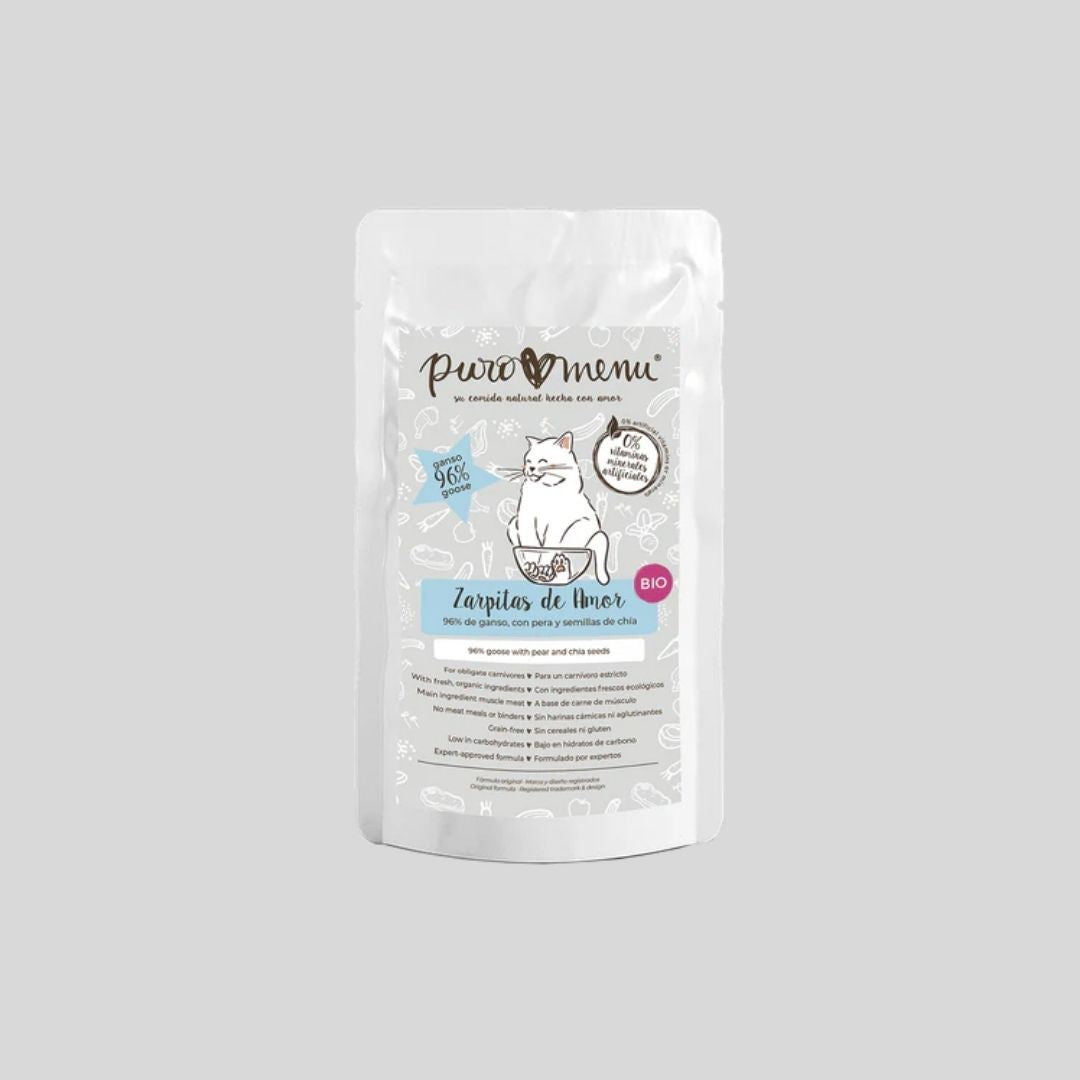 Sobre de Comida Cocinada BIO para gato - Ganso 100% natural