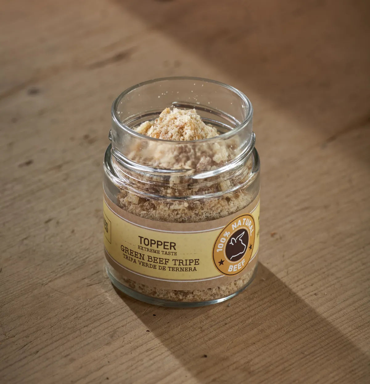 Topper natural de tripa verde para perros y gatos